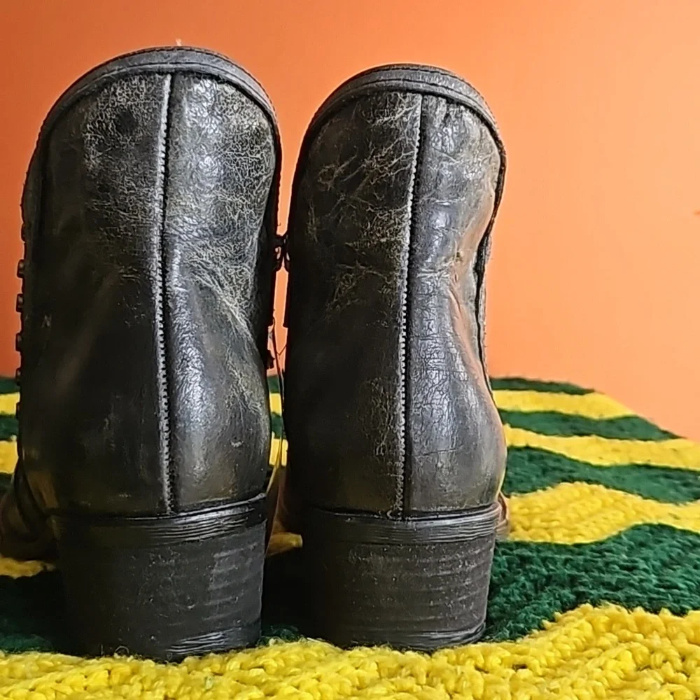 NEW! Sterling River Leather Ankle Zip-Up Boots! Made in Mexico!! 🇲🇽 - Picture 3 of 14